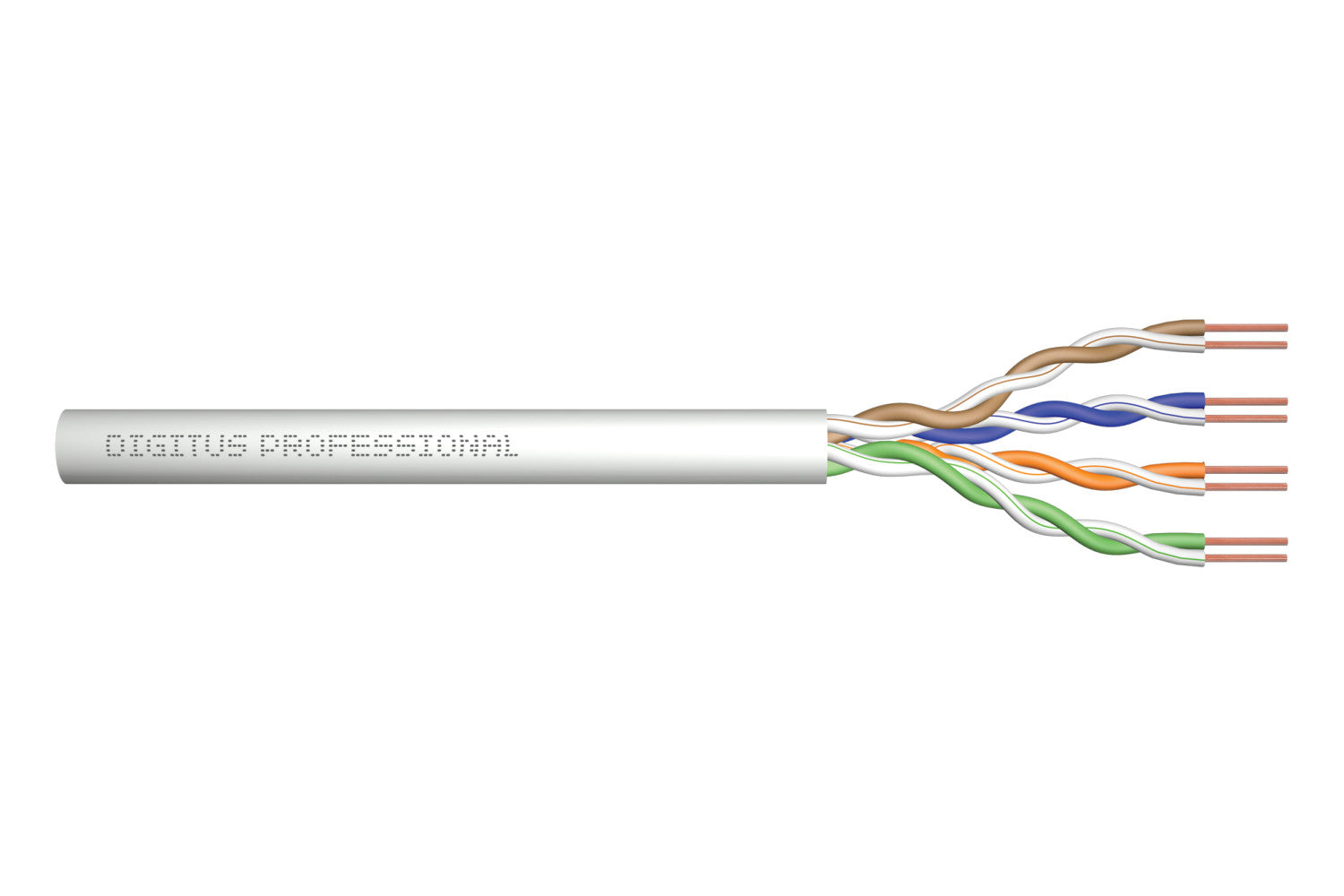 Digitus Cavo dati CAT 5e U/UTP - cavo di installazione, 100 m, simplex, Eca