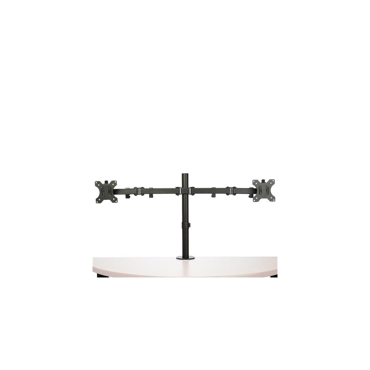 StarTech.com ARMDUAL2 supporto da tavolo per Tv a schermo piatto 81,3 cm (32") Nero