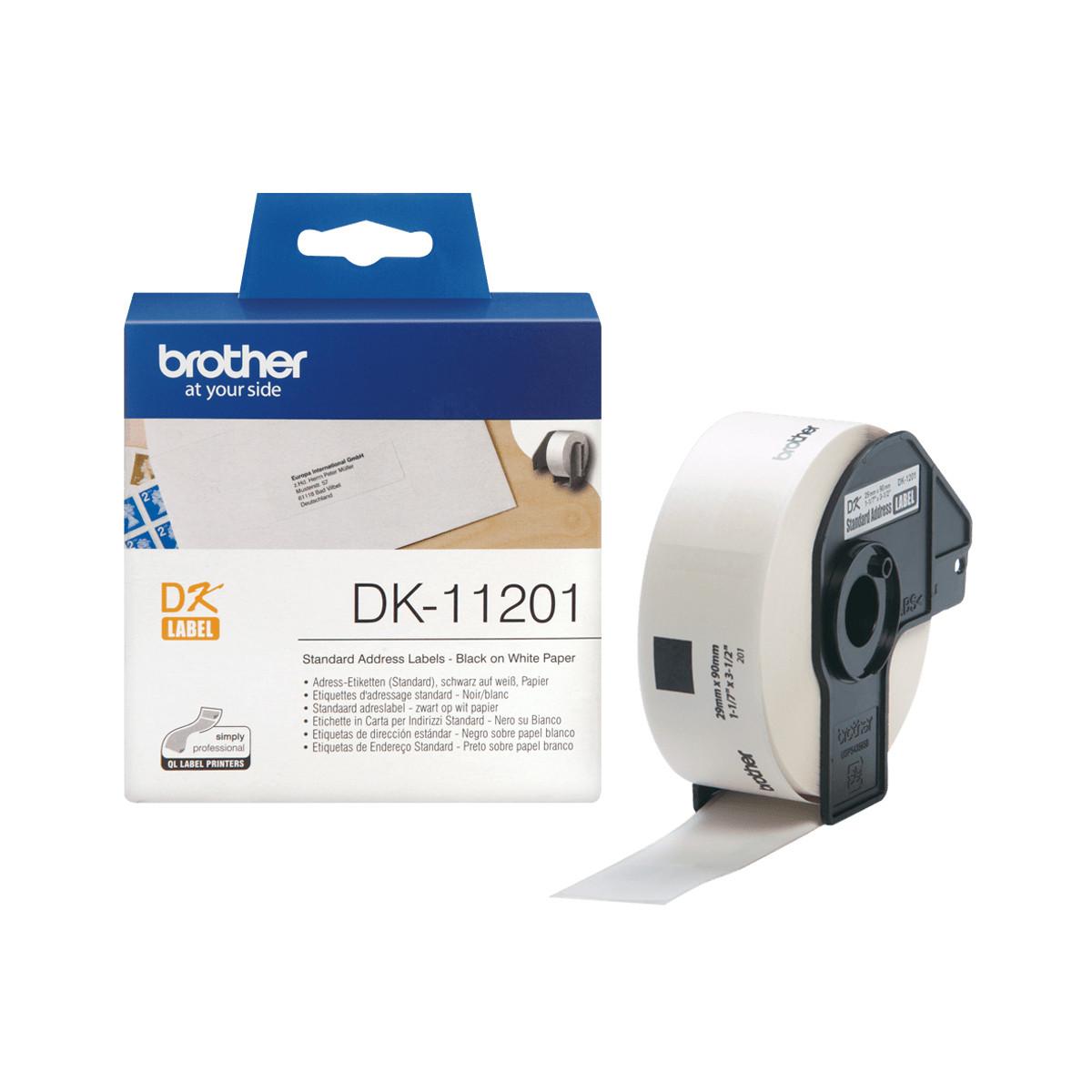 Brother DK-11201 nastro per etichettatrice Nero su bianco