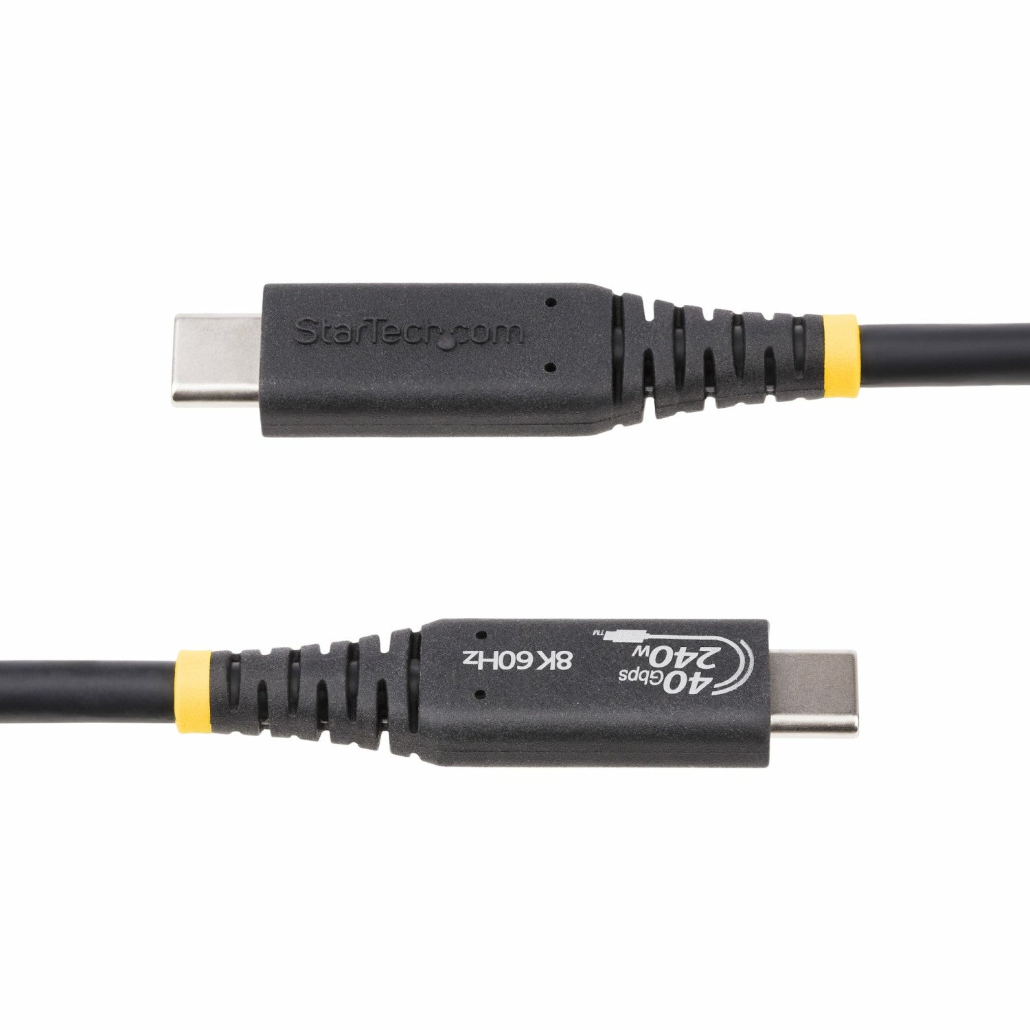 StarTech.com Cavo USB4 da 1m, cavo USB-C certificato USB-IF, 40 Gbps, 240W PD 3.1 EPR, 8K 60Hz, cavo di trasferimento dati USB Type-C, compatibile con porte TB/USB 3.2