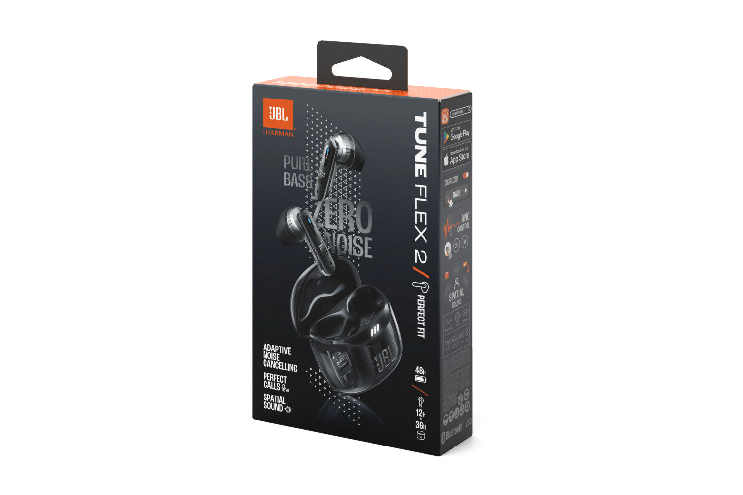 JBL Tune Flex 2 Ghost Edition Auricolare True Wireless Stereo (TWS) In-ear Musica e Chiamate Bluetooth Nero