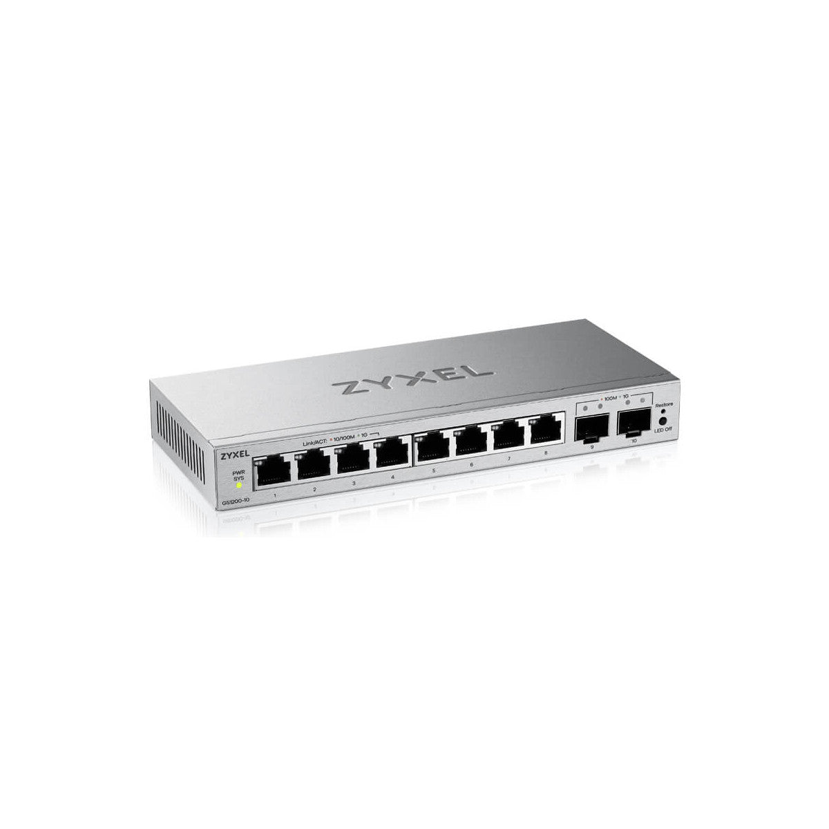 Zyxel GS1200-10v3 Gestito L2 Gigabit Ethernet (10/100/1000) Desktop Grigio