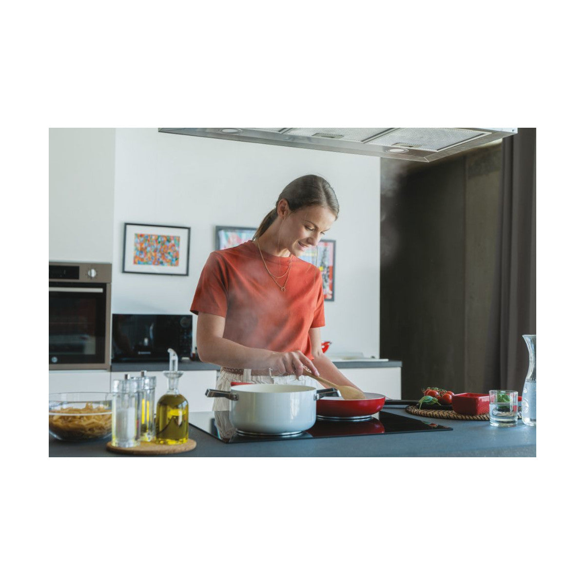 Hoover H-HOB 500 INDUCTION HTPS64MCTTWIFI Nero Da incasso 59 cm Piano cottura a induzione 4 Fornelli
