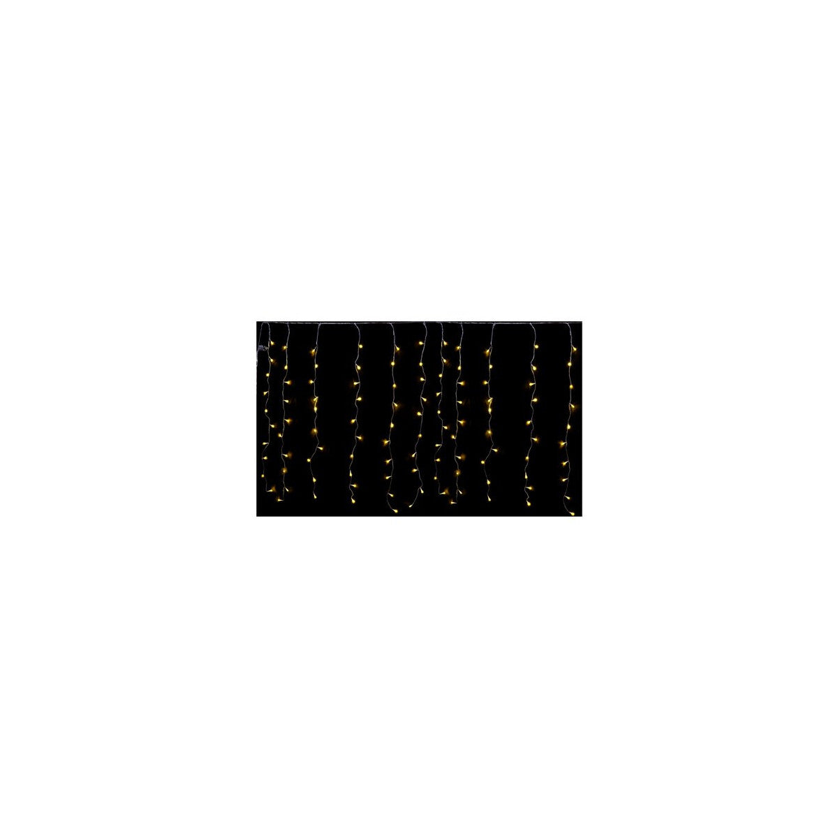 Pre Qu' Italia Tenda Luminosa Natalizia D3743 240 LED Bianco Caldo 4x1m Interno ed Esterno