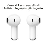 OPPO Enco Buds3 Auricolari True Wireless, 42h di Autonomia, Driver Dinamico da 12.4mm, BT 5.4, Controlli Touch, Cancellazione rumore passiva, Android e iOS, IP55, Versione Italiana , Bianco