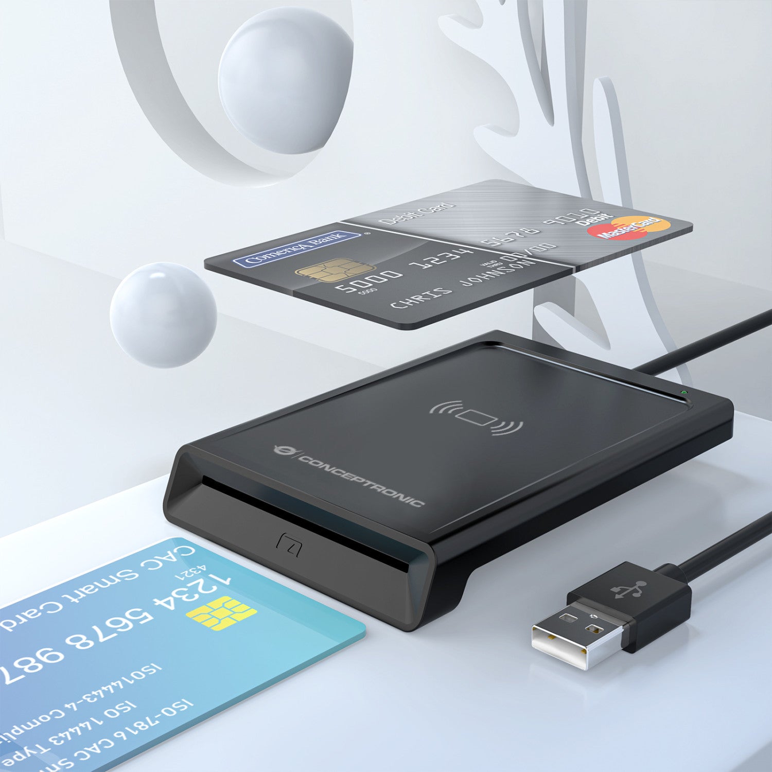 Conceptronic BIAN11B lettore di card readers Interno USB USB 2.0 Nero