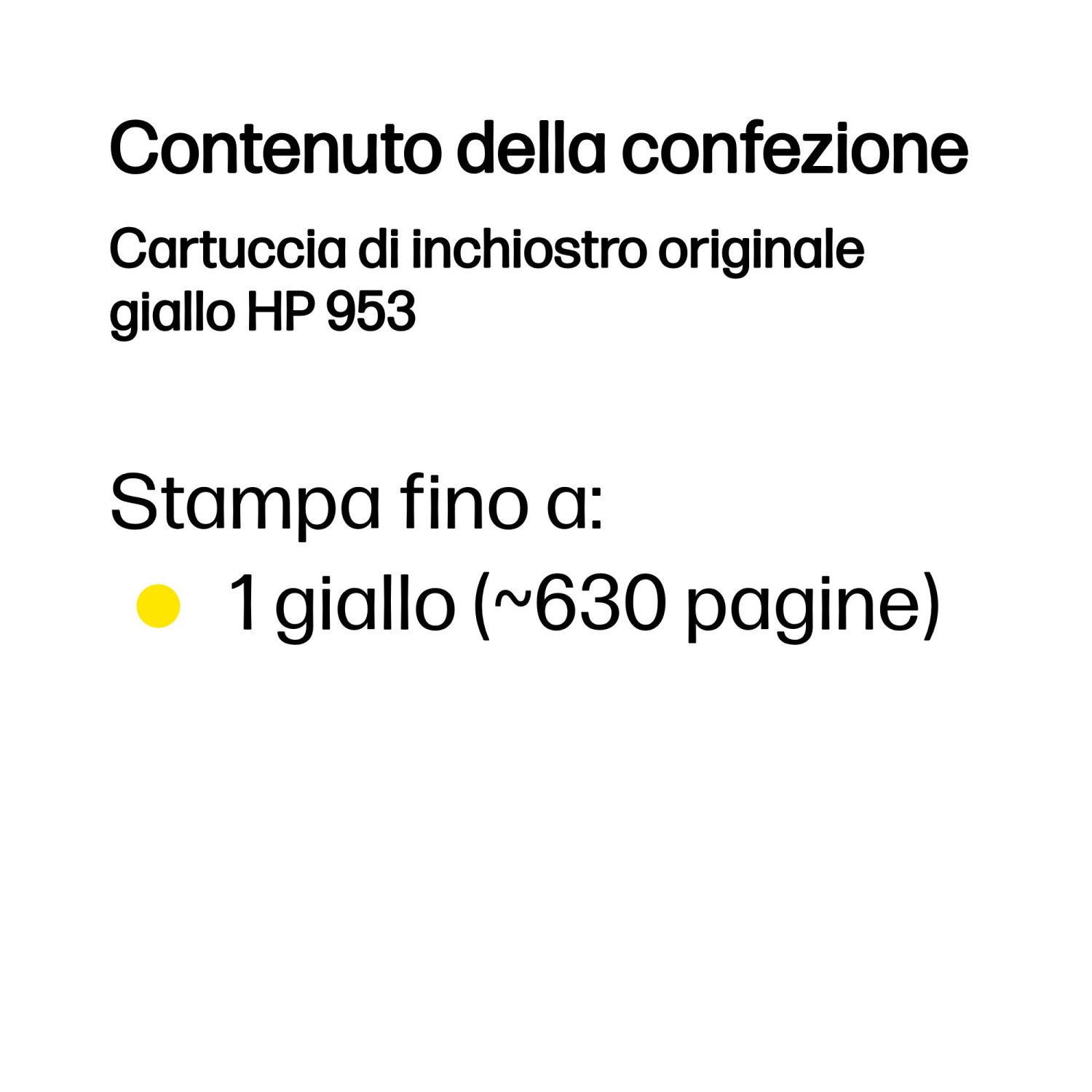HP Cartuccia di inchiostro originale giallo 953