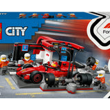 LEGO City 60443 F1 Pit Stop e Meccanici con Ferrari 322 Pezzi 6 Anni