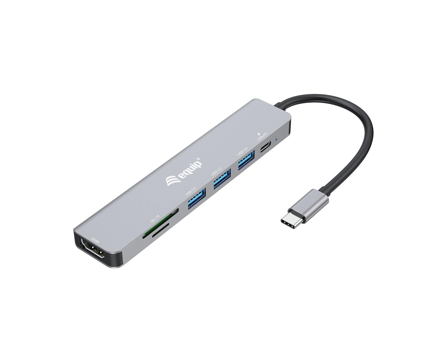 Equip 133494 replicatore di porte e docking station per laptop Cablato USB 3.2 Gen 1 (3.1 Gen 1) Type-C Argento