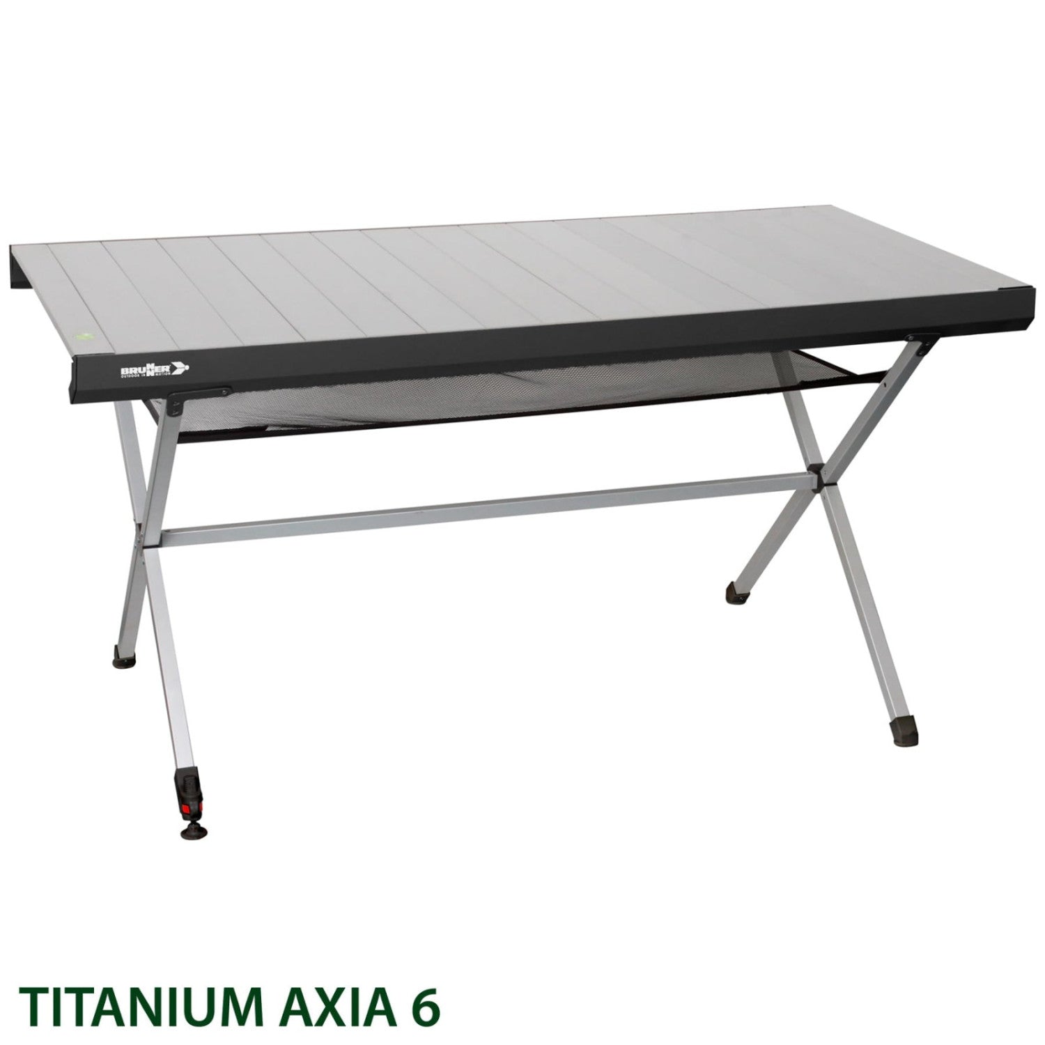 Brunner Tavolo Pieghevole Titanium Axia 6 In Alluminio 147x76x72 Cm