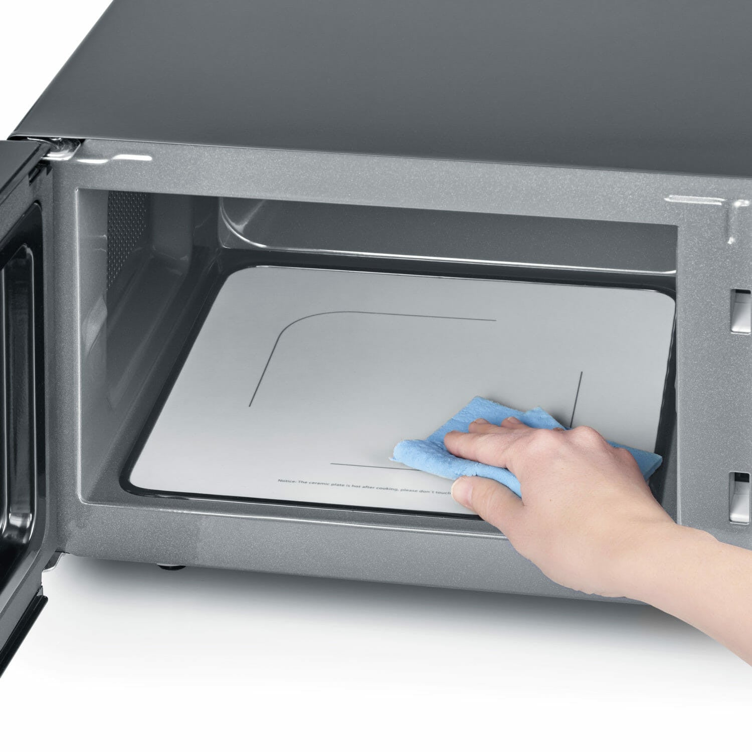 Severin MW 7762 forno a microonde Nero, Acciaio inox Microonde con grill Superficie piana 20 L 800 W