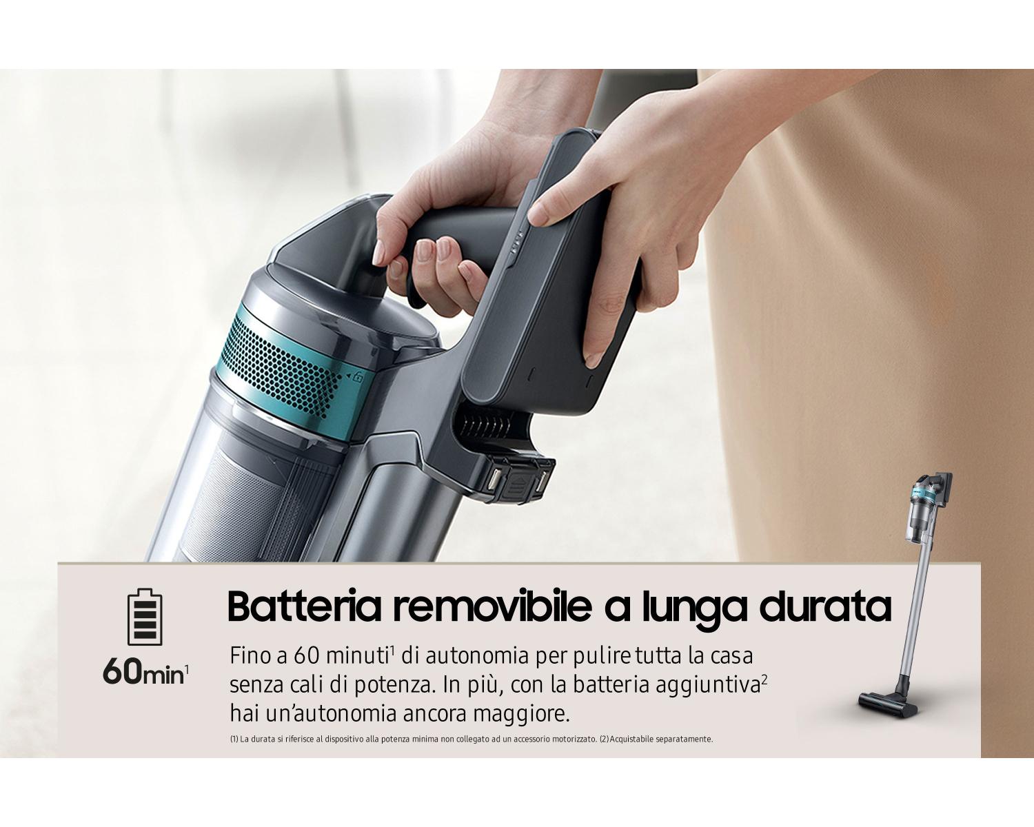 Samsung VS20T7532T1 Jet 75 pet Scopa Elettrica Senza Filo Senza Sacchetto Potenza 200W Silver
