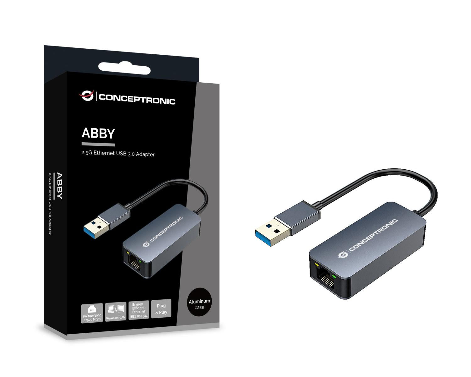 Conceptronic ABBY12G scheda di rete e adattatore Ethernet 2500 Mbit/s