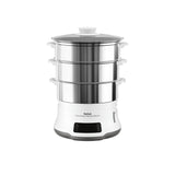 Tefal Convenient Series Deluxe VC502D pentola a vapore 3 cestelli Superficie piana 900 W Acciaio inox Bianco