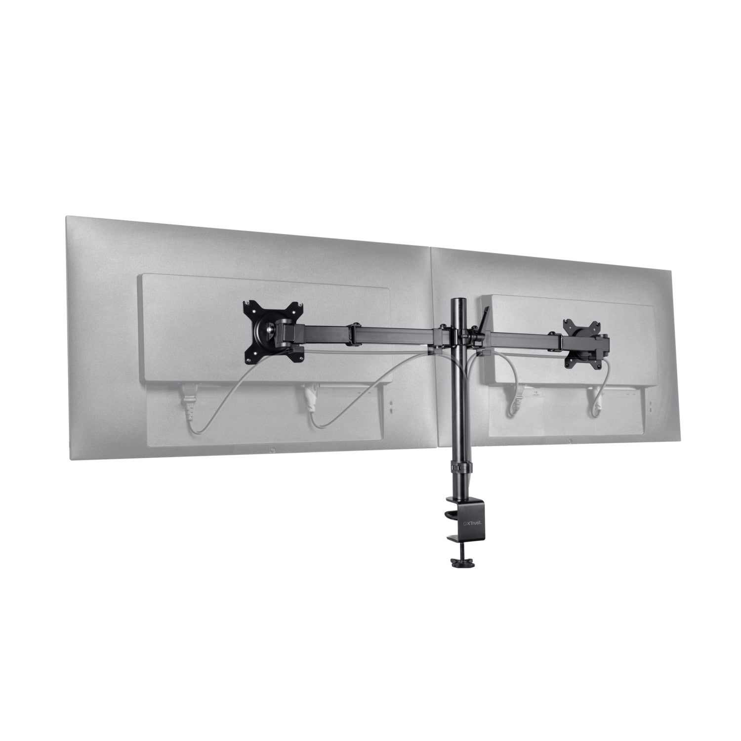 Trust GXT 1120 Mara Dual Monitor Arm 81,3 cm (32") Scrivania Nero