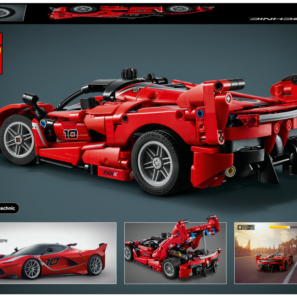 LEGO Technic Ferrari FXX K 42212 Set da Costruzione 897 Pezzi per Bambini 10