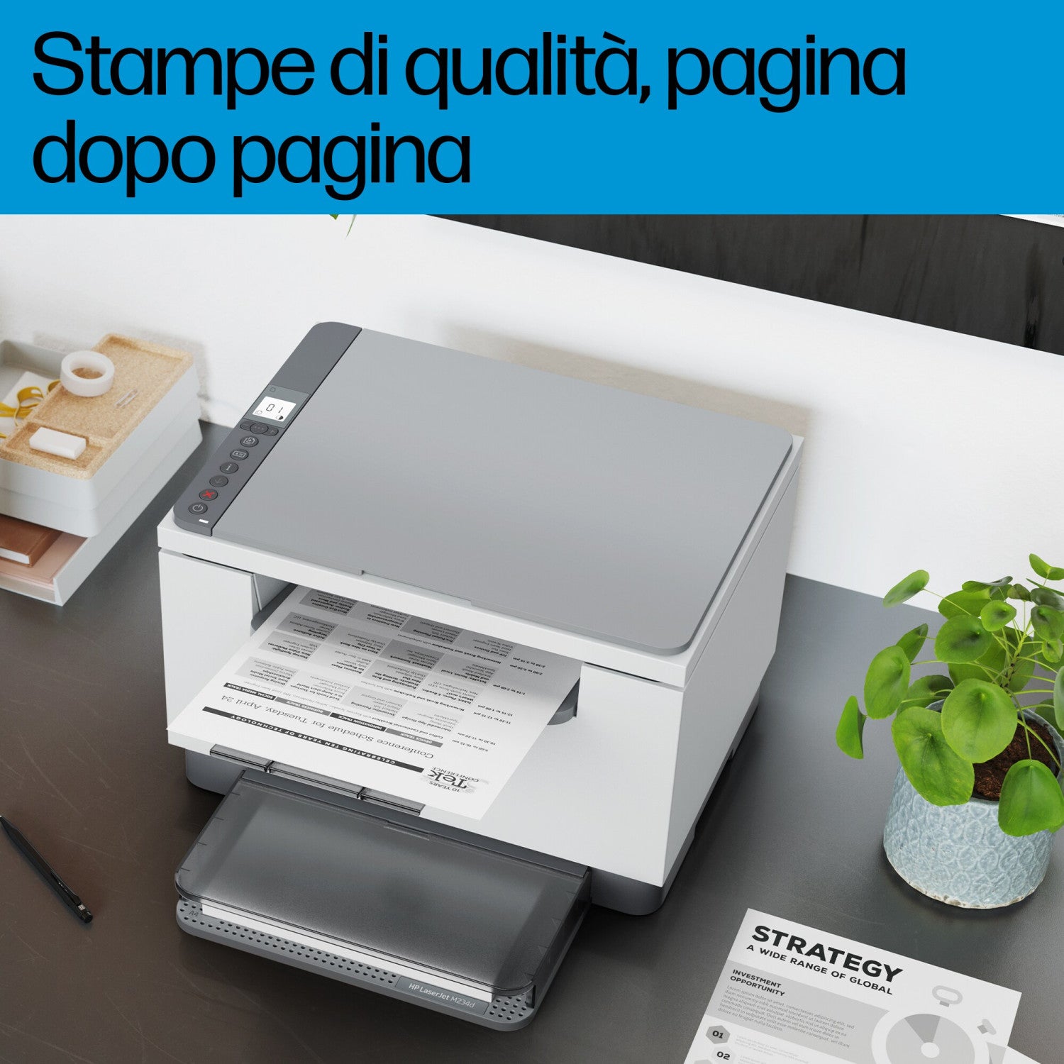 HP LaserJet Stampante multifunzione M234d Grigio