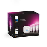 Philips Hue White and Color ambiance Starter Kit Bridge 3 Lampadine Smart E27 75W