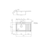 Foster 4500 051 DX Rettangolare Acciaio inox