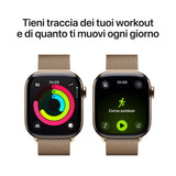Apple Watch Series 11 GPS Cellular 42mm Cassa Titanio Oro con Loop in maglia Milanese Oro