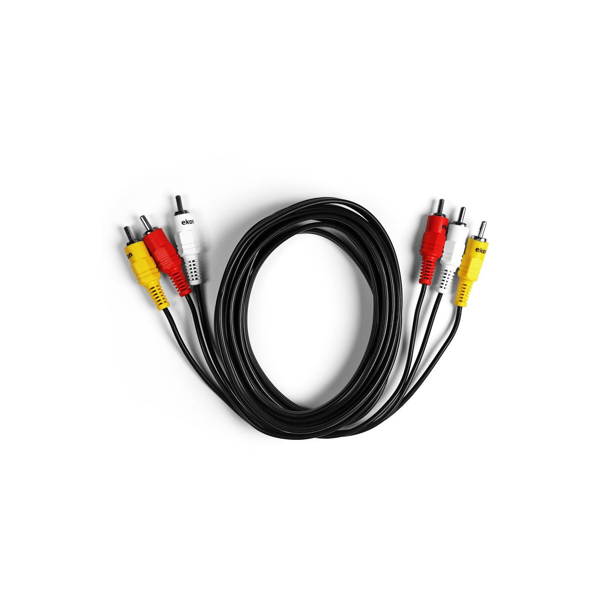 Ekon ECV3RCA30MM cavo video composito 3 m RCA Nero