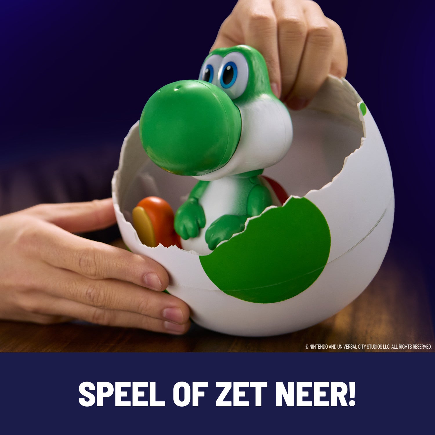 Super Mario Galaxy Il Film, Hatchin' Yoshi, Uovo e Personaggio Giocattolo Interattivo con Suoni, Action Figure Super Mario, Batterie Incluse, per Bambini 4 Anni