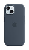Apple Custodia MagSafe in silicone per iPhone 15 - Blu tempesta
