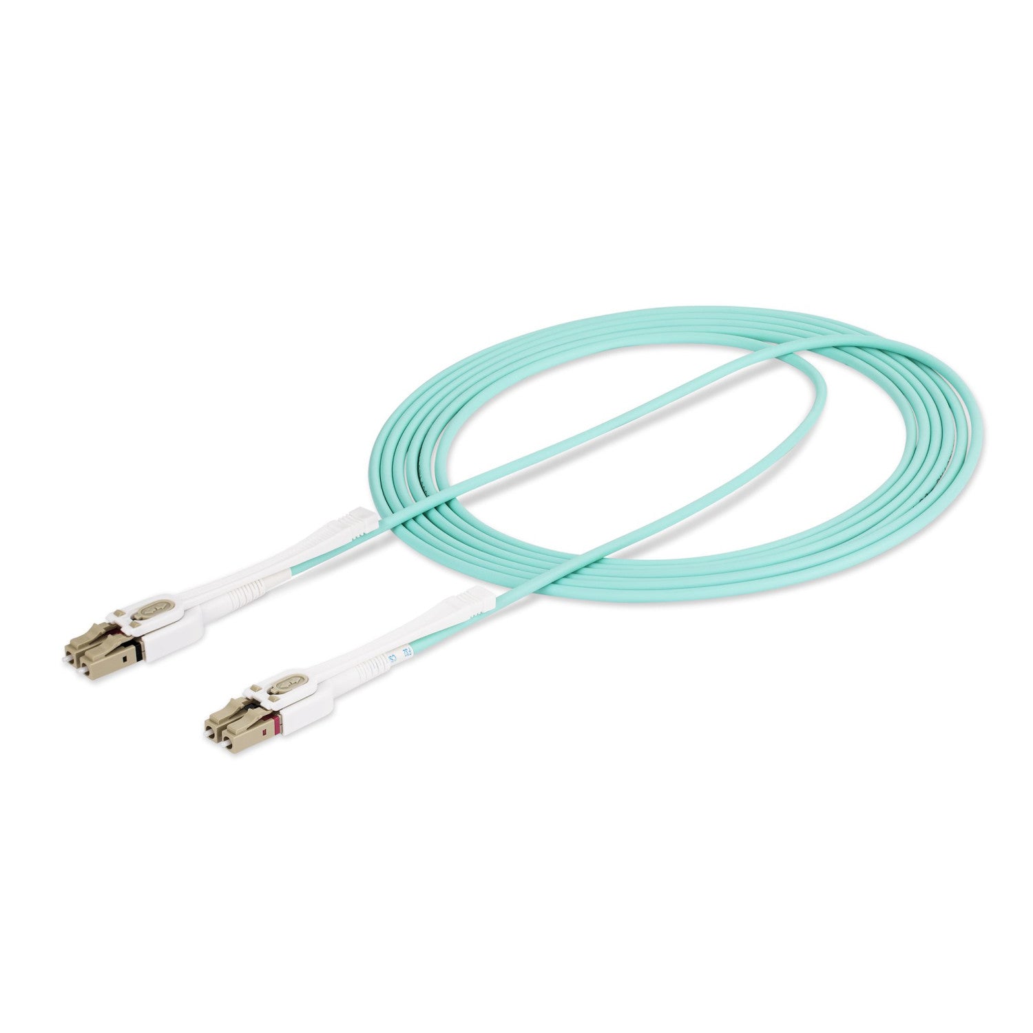 StarTech.com Cavo in fibra ottica multimodale OM4 LC a LC (UPC) con linguette push-pull, 3m, 50/125µm, Reti 100G, Insensibile alla piegatura, Bassa perdita di inserzione, Cavo patch/bretella in fibra ottica LSZH