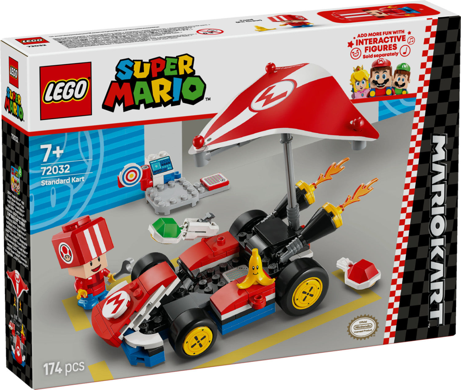 LEGO Super Mario Mario Kart Kart Standard 72032 Set da Costruzione 7 174 Pezzi