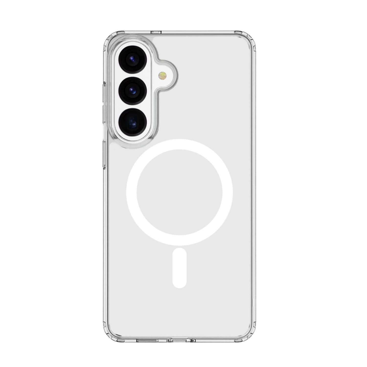 Cellularline Clear Mag - Galaxy S26 Custodia trasparente ultra resistente con bordo in gomma, compatibile con ecosistema Qi2 e accessori magnetici, trattata contro l ingiallimento.