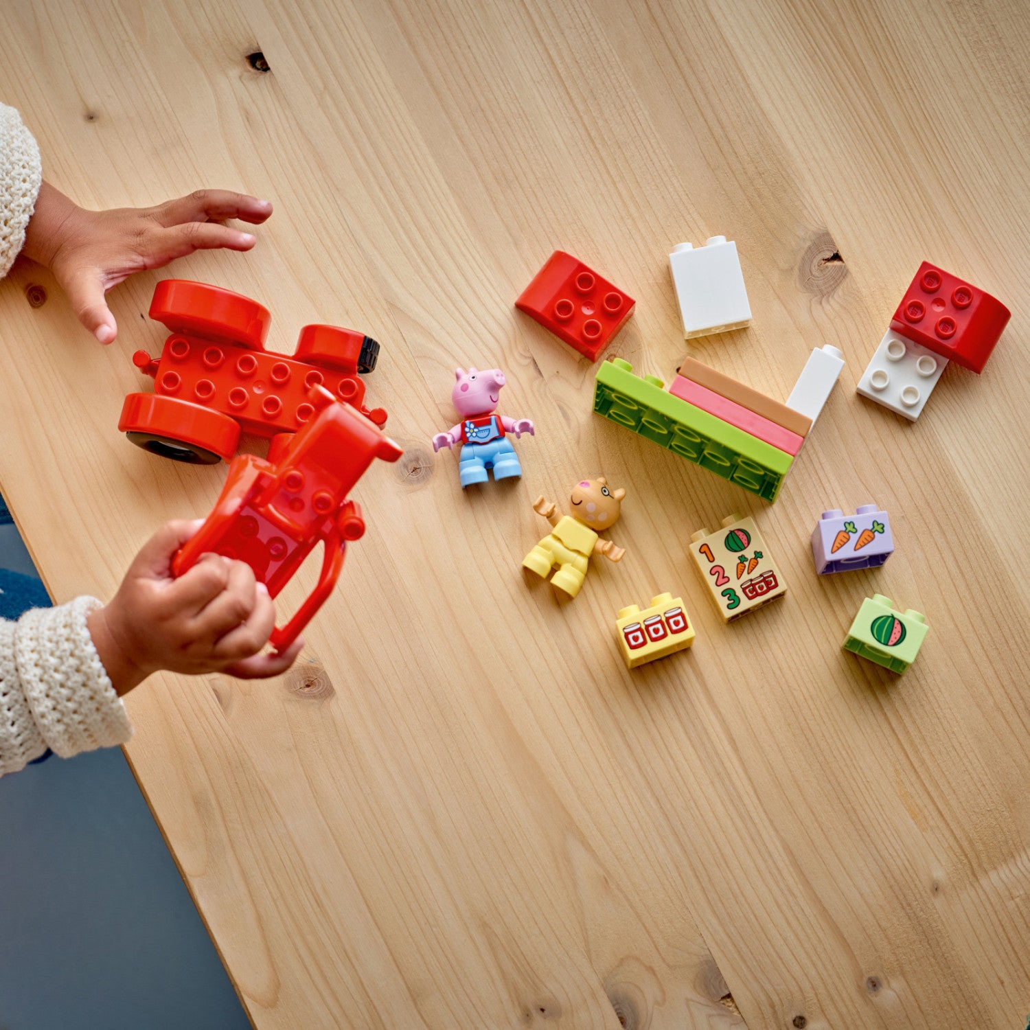 LEGO DUPLO Peppa Pig Trattore e Mercato 10468 18 pezzi da 2 anni