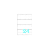 Apptac Etichette Adesive C/510 A4 70x37 mm - 24 Per Foglio - 100 Fogli - 2400 Etichette