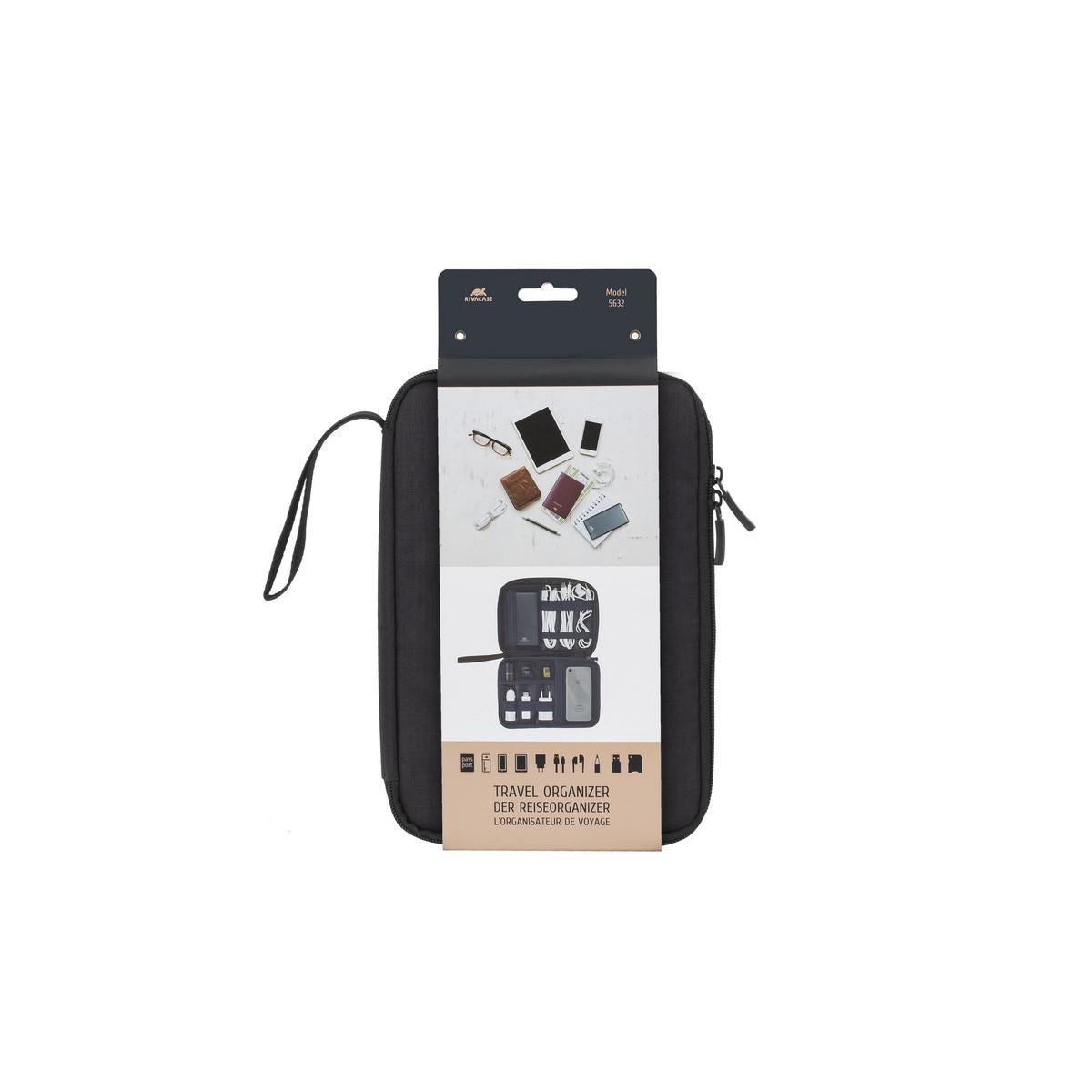 Rivacase 5632 Poliestere Nero Uomo Borsa da corriere