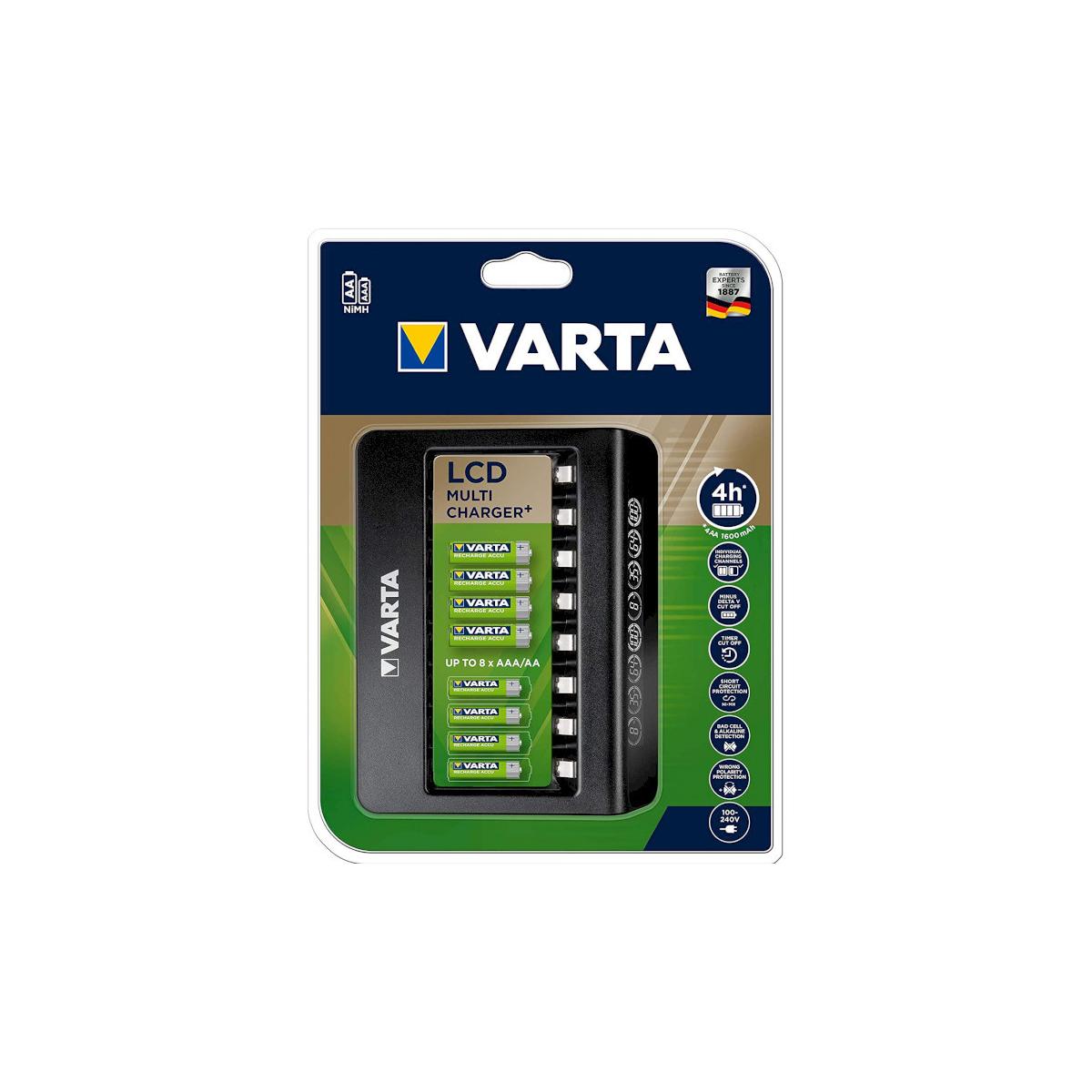 Varta LCD Multi Charger carica batterie Batteria per uso domestico AC