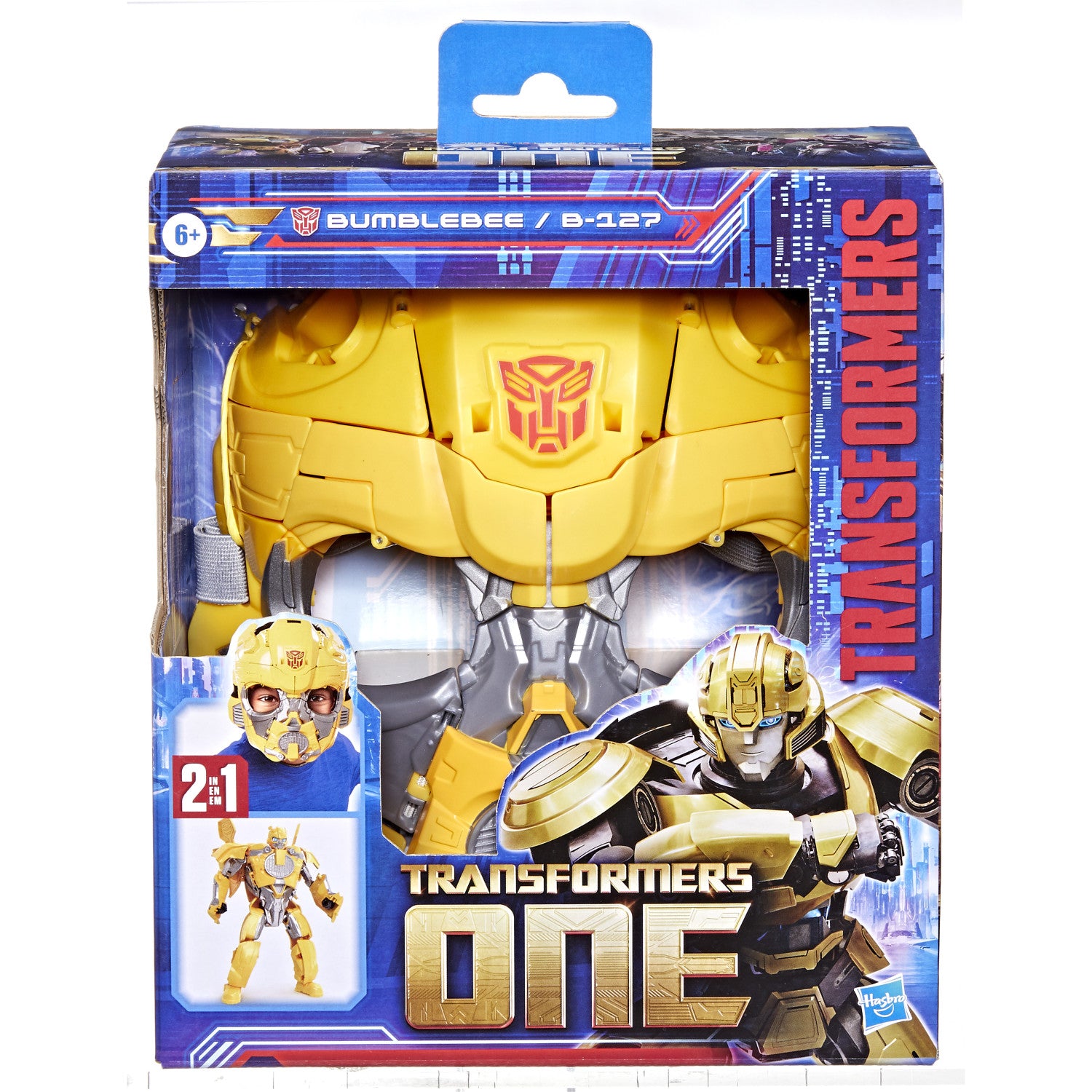 Transformers Maschera Bumblebee 2 in 1, action figure e maschera 2 in 1 di Bumblebee B-127