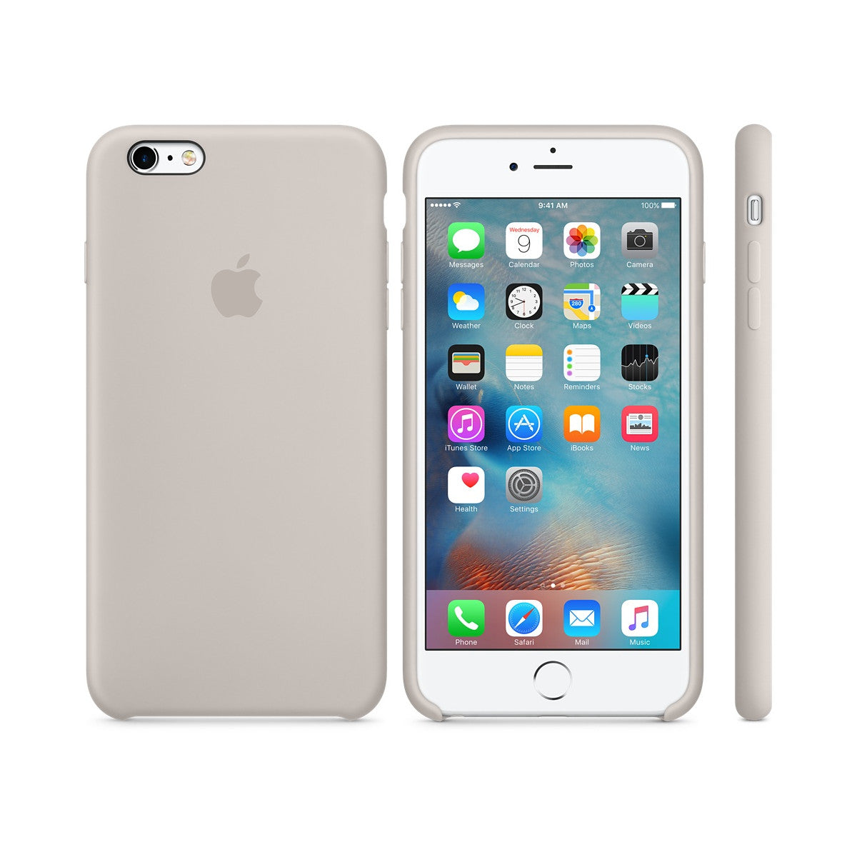 Apple Custodia in silicone per iPhone 6s Plus - Tortora
