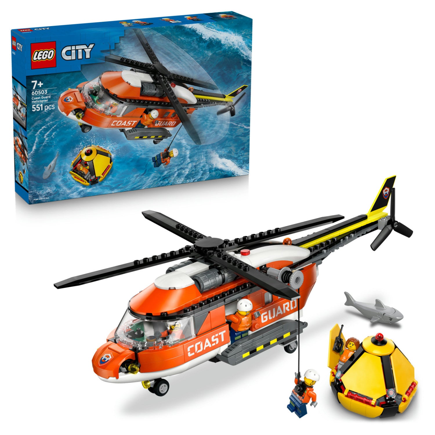 Set costruzioni LEGO 60503 CITY ESPLORATION Elicottero della Guardia C