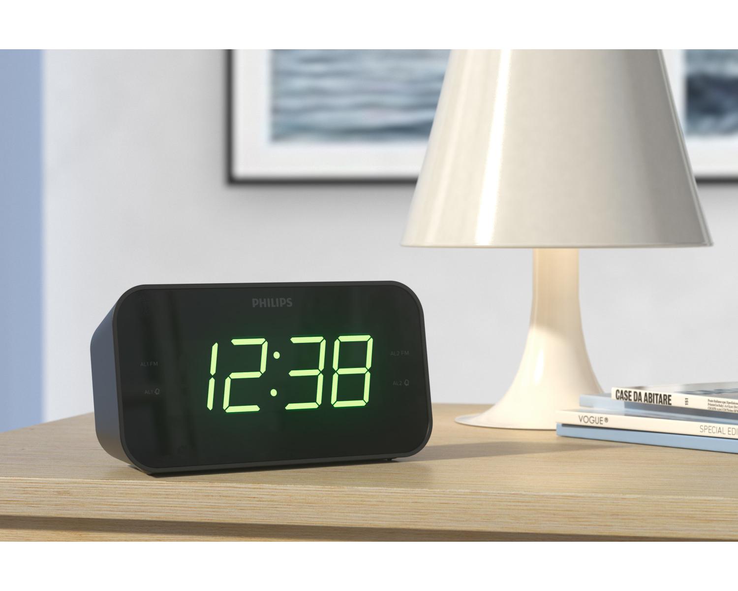 Philips TAR3306/12 sveglia Sveglia digitale Nero