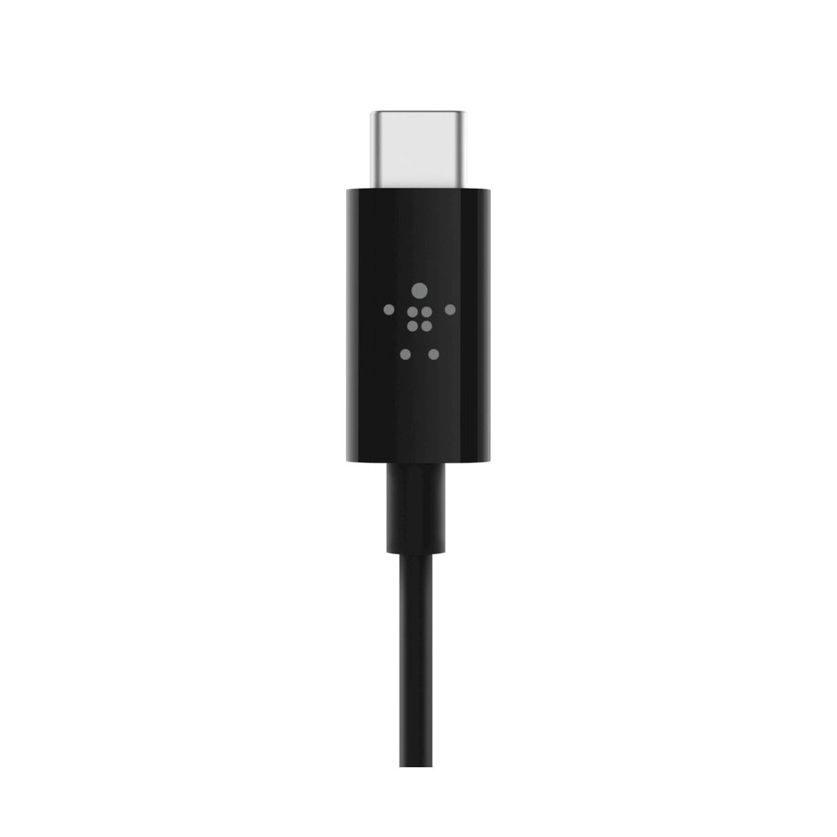 Belkin RockStar 3.5mm Audio Cable with USB-C Connector cavo audio USB C Nero