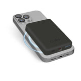 SBS TEBB5000MAG1CK batteria portatile Polimeri di litio 5000 mAh Carica wireless Nero