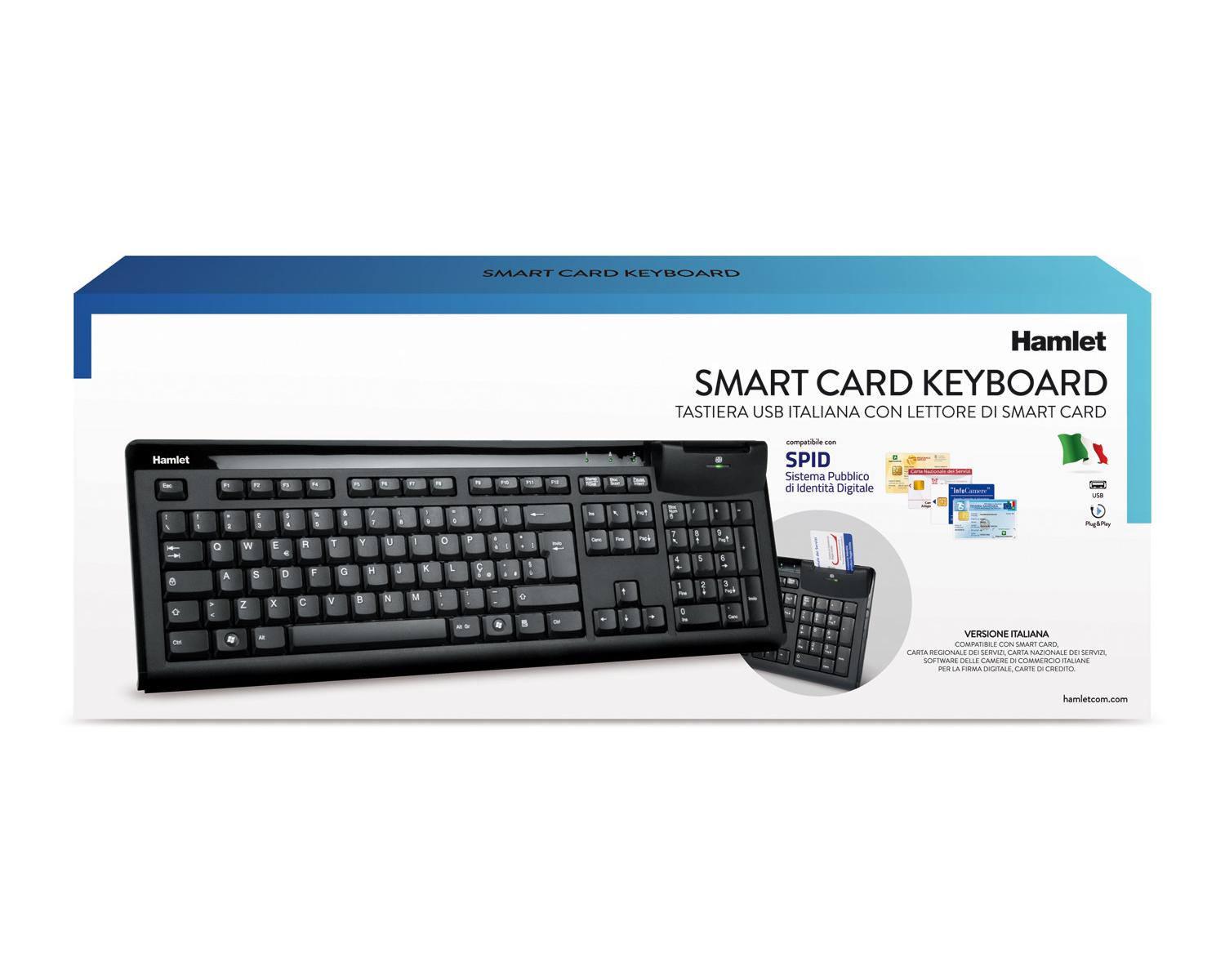 Hamlet XKKITASCR tastiera QWERTY Italiano Nero