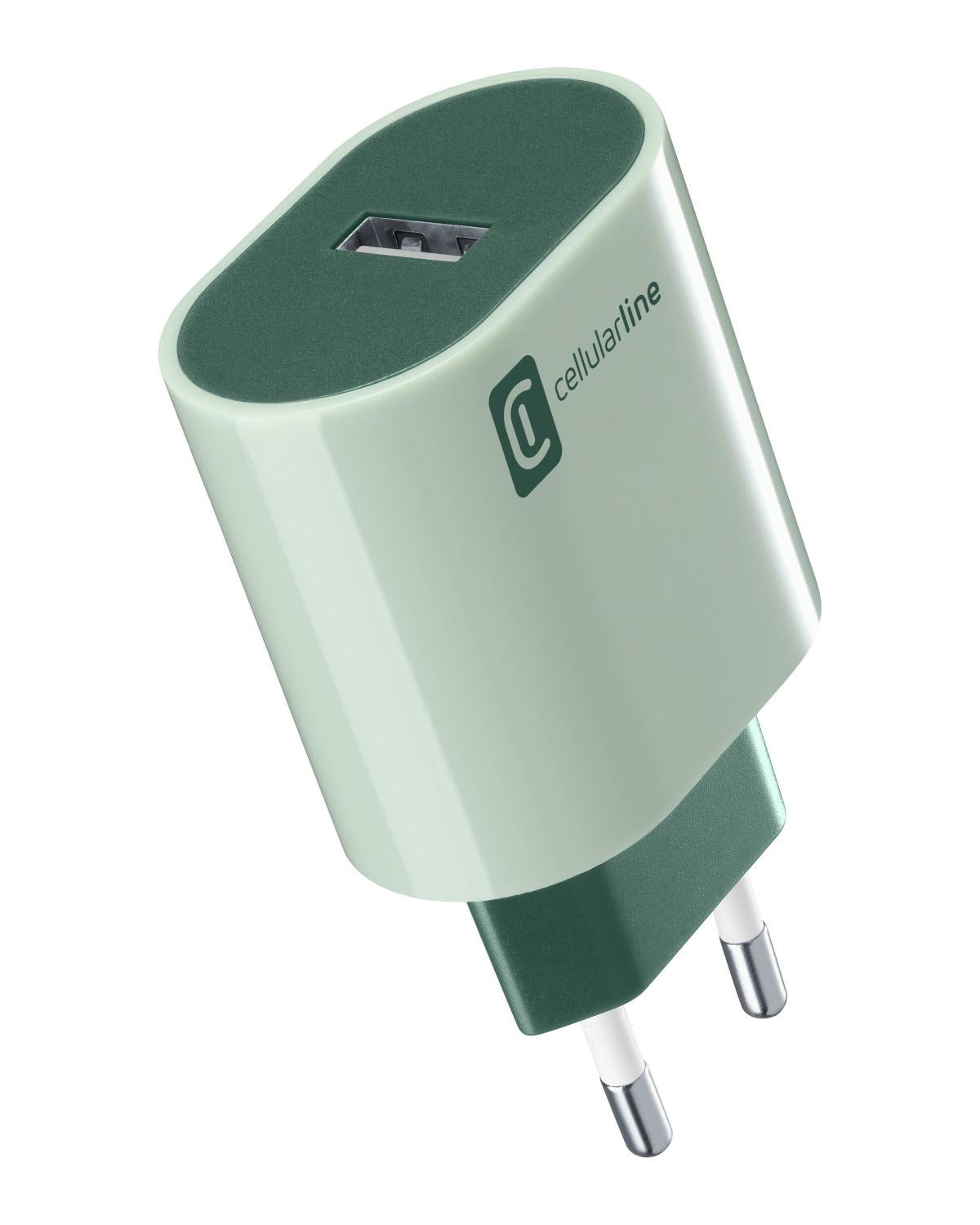 Cellularline USB Charger Stylecolor Universal Verde
