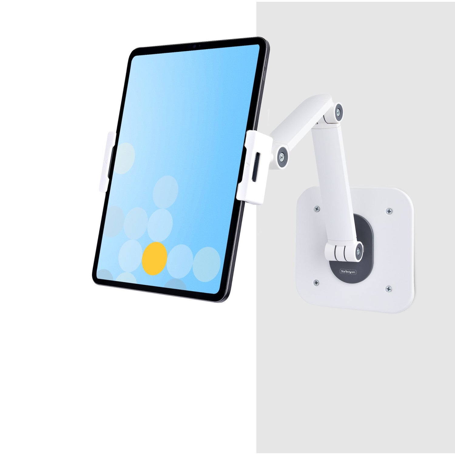 StarTech.com ADJ TABLET STAND Supporto Multimediale per Tablet con Braccio Bianco