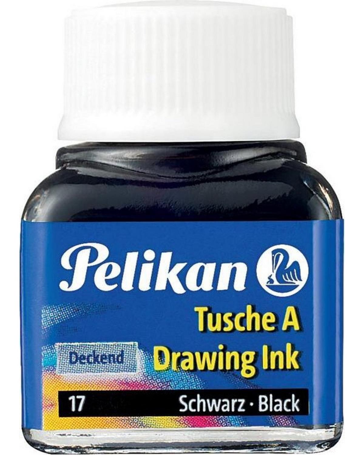 Pelikan Inchiostro di china nero, flacone da 10 ml