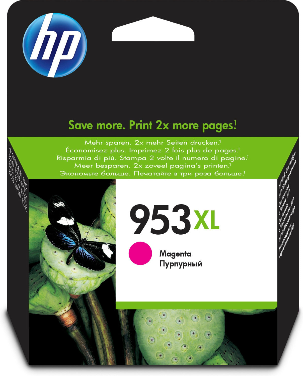 HP 953XL High Yield Magenta Original Ink Cartridge Cartuccia d'Inchiostro 1 pz Resa Elevata XL
