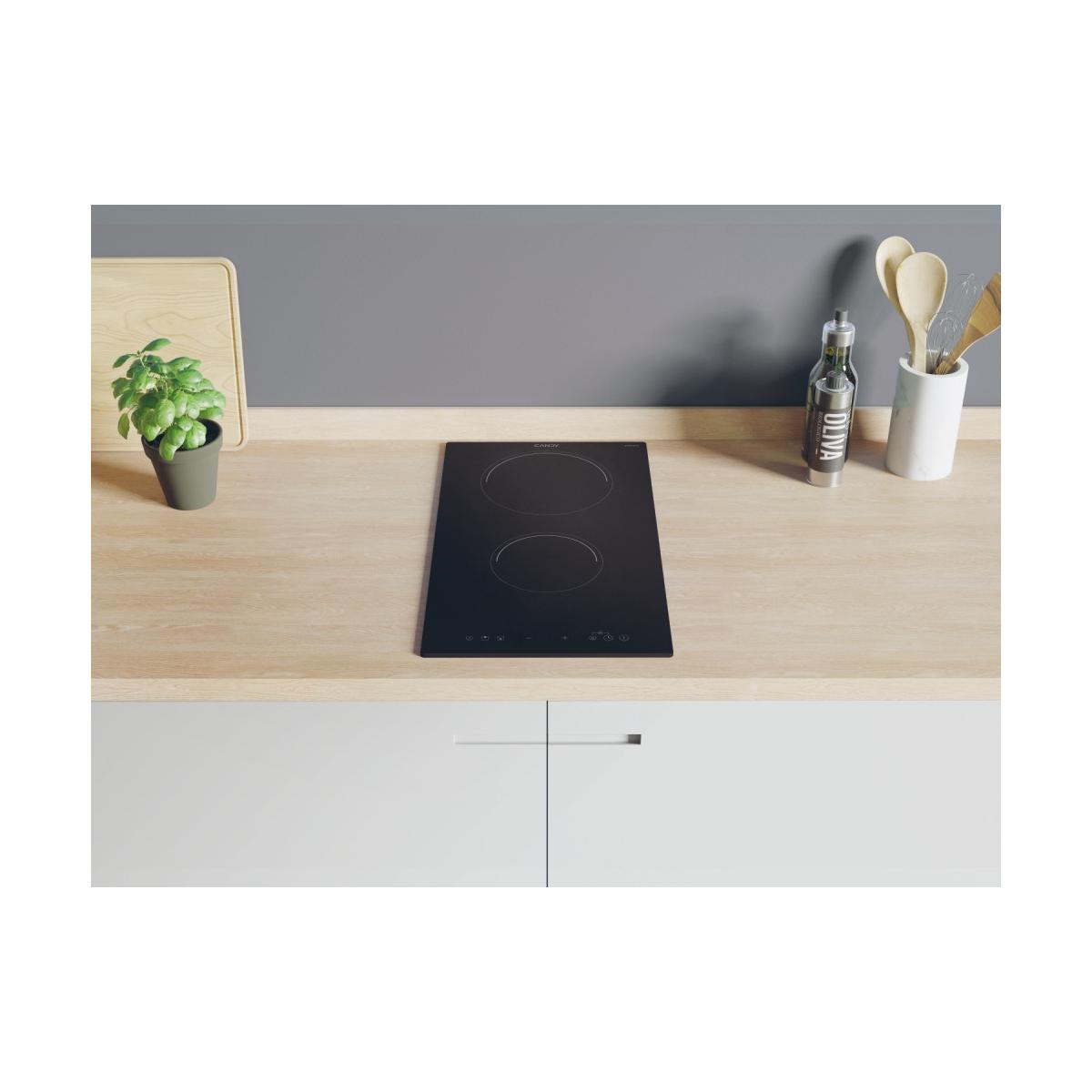Candy CID 30/1 Piano cottura a induzione 2 FornellI Nero Da incasso 30 cm
