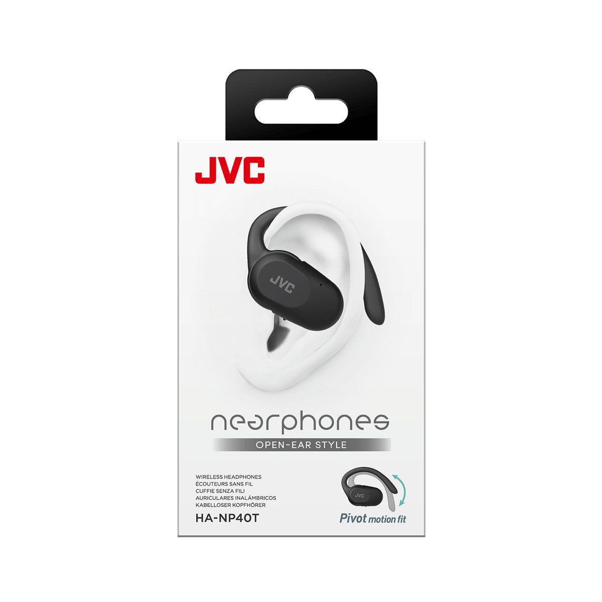 JVC HA-NP40T Auricolare True Wireless Stereo (TWS) A clip Musica e Chiamate Bluetooth Nero