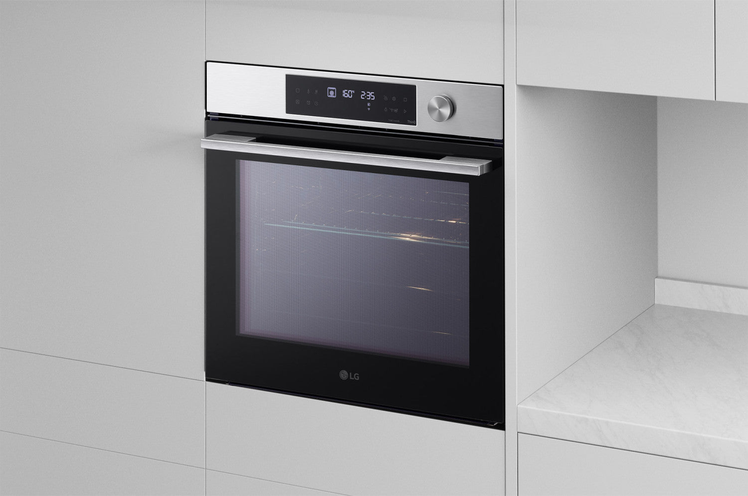LG InstaView WSED7612S Forno 76L Classe A EasyClean, Pirolisi, Air Fry, Sous Vide, Wi-Fi