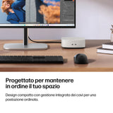 HP E4EU4EA PC/stazione di lavoro Intel Core 5 16 GB LPDDR5x-SDRAM 512 GB SSD Windows 11 Home Mini PC AI PC Bianco
