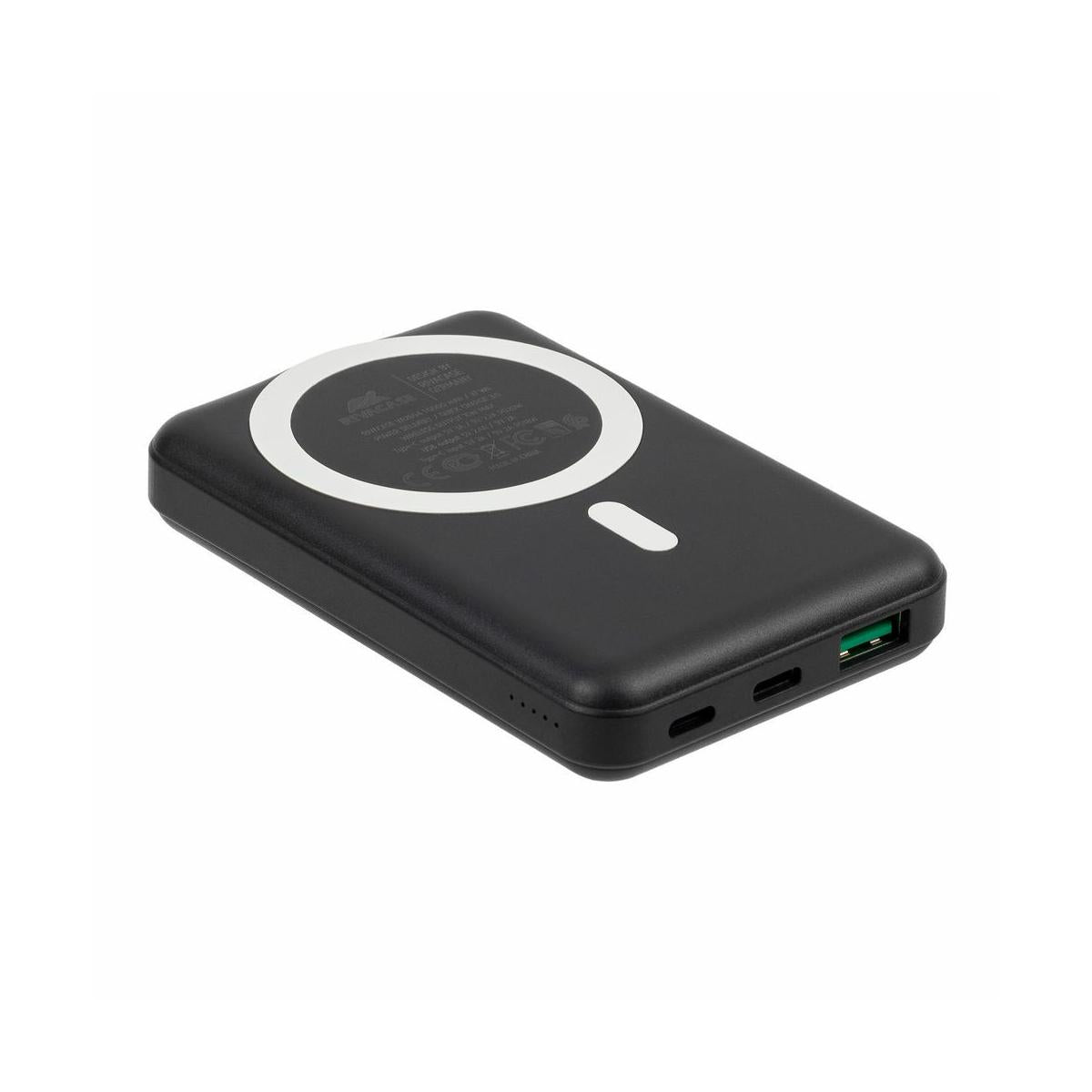Rivacase VA2604 batteria portatile Polimeri di litio (LiPo) 10000 mAh Carica wireless Nero